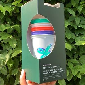 Set of 6 reusable limited edition Sbux hot cups!